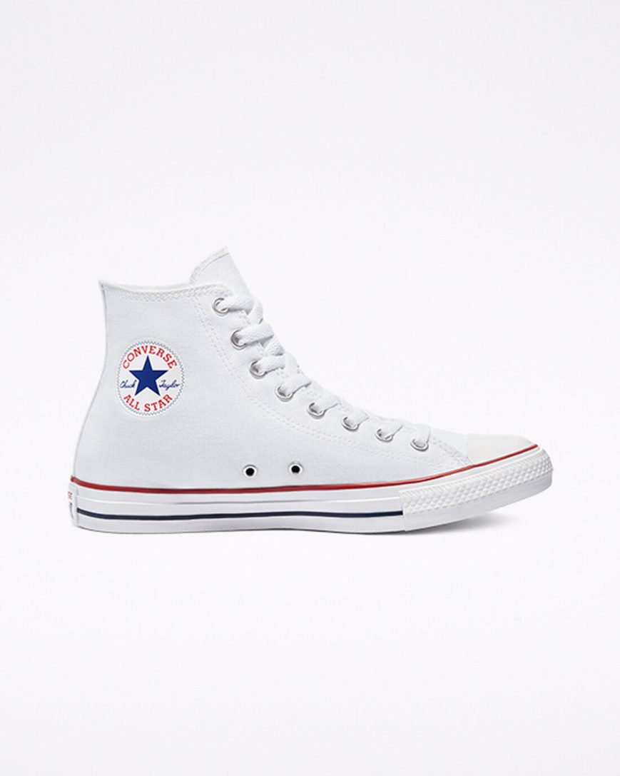 Tenis Converse Chuck Taylor All Star Classicos Cano Alto Feminino Branco | PT W07435P